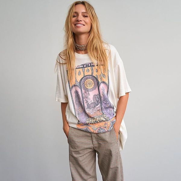 

women's t-shirt fashion statue graphic printing tee 2021 summer round neck short sleeve white pullover women casual streetwear shirt to