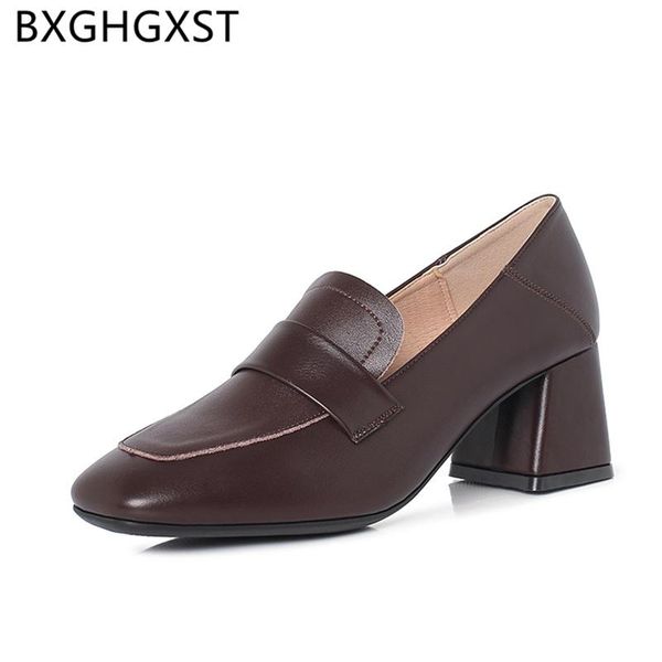 

dress shoes vintage high heels mules women office fashion black heel slippers genuine leather buty damski