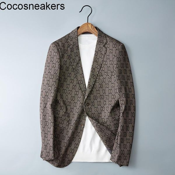 

men's suits & blazers autumn suit coat korean version slim fit fashion youth handsome business casual dress large print small, White;black