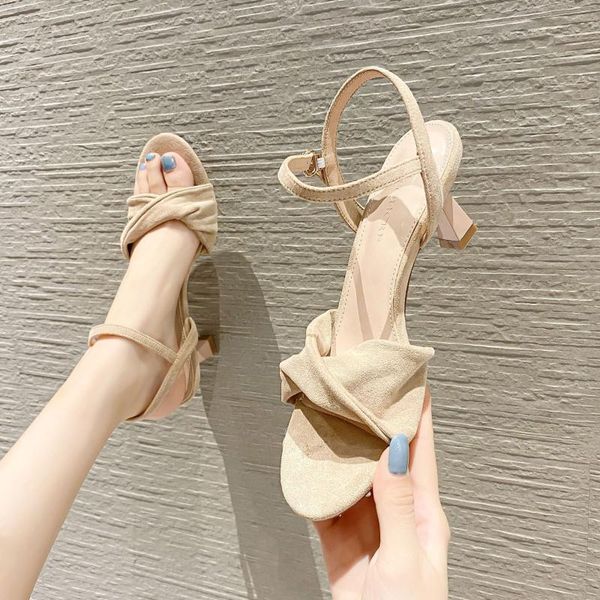 

sandals straps cross high heels velvet shoes cross-shoes lace up stiletto high-heeled suede cross-tied pu rubber flock slides, Black