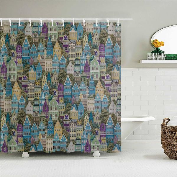 

shower curtains flowers leaves waterproof curtain bathroom polyester fabric 240x180cm bathtub bath with hooks