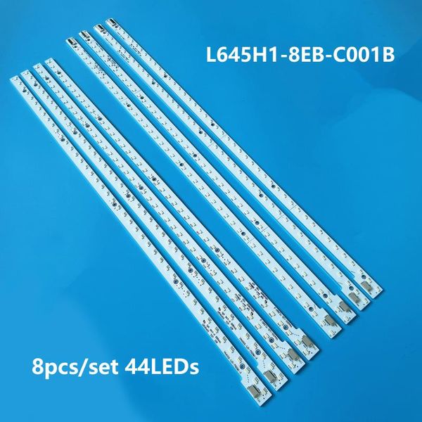 

strips 1set=8pcs 44lamps led backilght strip for hise nse led65k560j3d l645h1-8eb-c001b v645hq1-ls1nx4