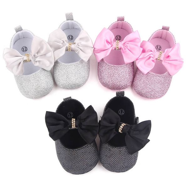 

baby first walkers infant shoes toddler girls newborn footwear spring autumn bows moccasins soft 0-12 months b8287