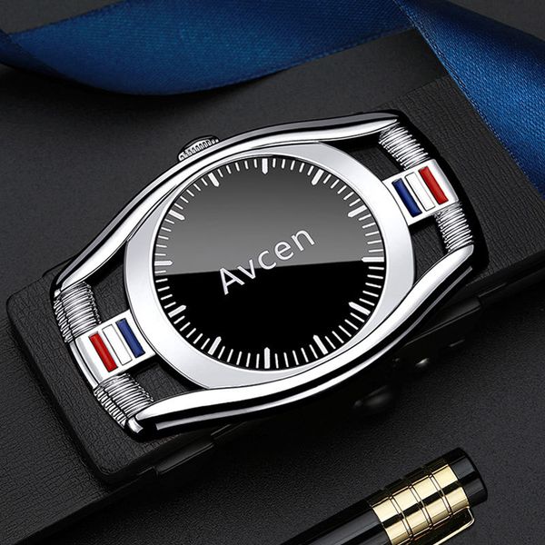 

brand belt high grade leather belt men's pure automatic buckle business trend luxury inner formal trouser, Black;brown