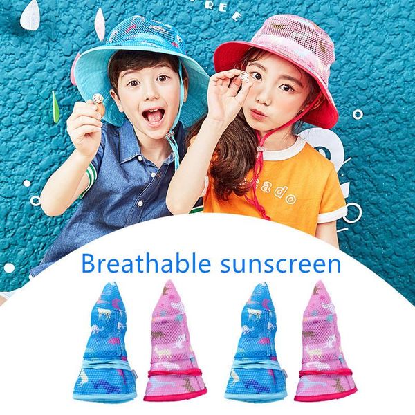 

cloches spring and summer children's fisherman's hat sunscreen visor dual purpose cap, Blue;gray