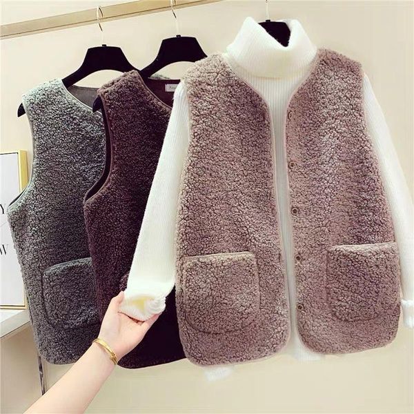 

women's vests spring autmn women girl cotton vest pocket coffee khaki s m  xl 2xl, Black;white