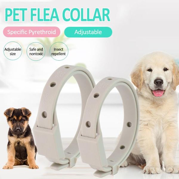 

cat collars & leads dogs cats anti mosquito flea collar insect repellent adjustable pets necklet accessories long-term protection