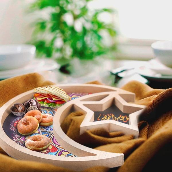 

sashes muslim islam eid mubarak hanging pendant diy castle moon wooden tray ramadan activities party decoration storage container