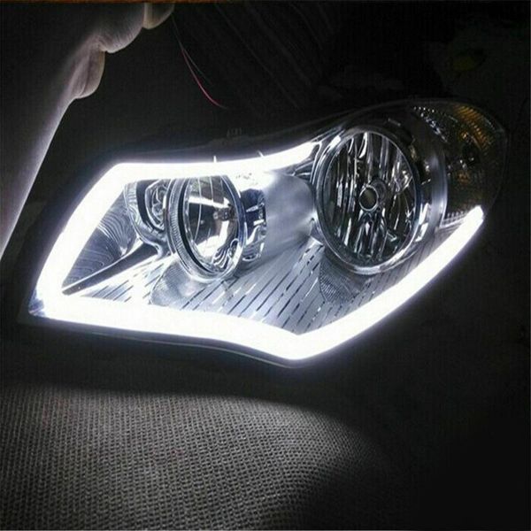 

emergency lights 60cm car drl white daytime driving running light dc 12v headlight