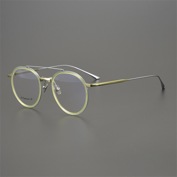 

fashion sunglasses frames b-titanium eyeglasses women vintage optical eyewear clear lens prescription retro myopia glasses men s, Black