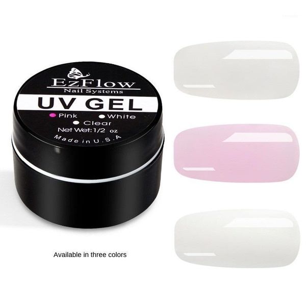 

clear transparent uv gel nail art crystal tips pro brand tip glue extension builder french manicure1, Red;pink