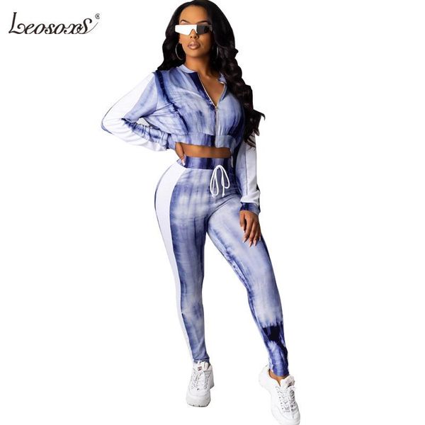 

women's tracksuits two piece set and pants women bodycon long sleeve short pencil trouser printing ropa mujer roupas clothes womens, Gray