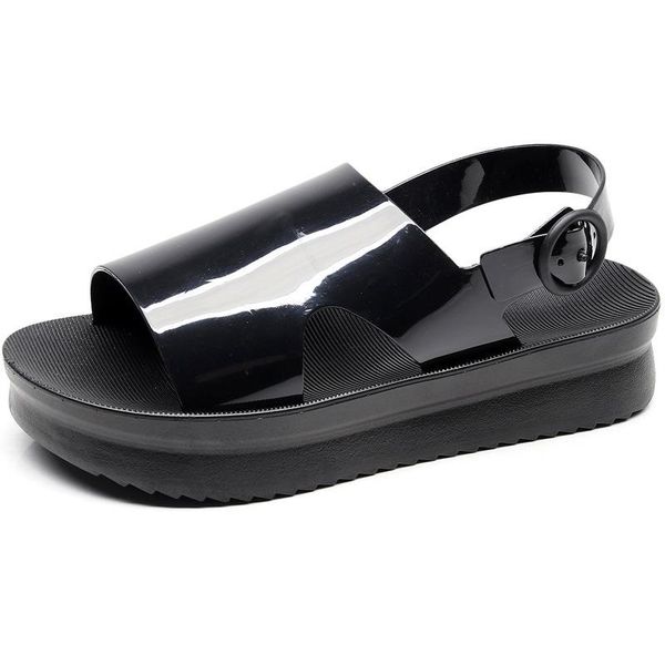 

arrival women sandals basic flat back strap classic ladies, Black