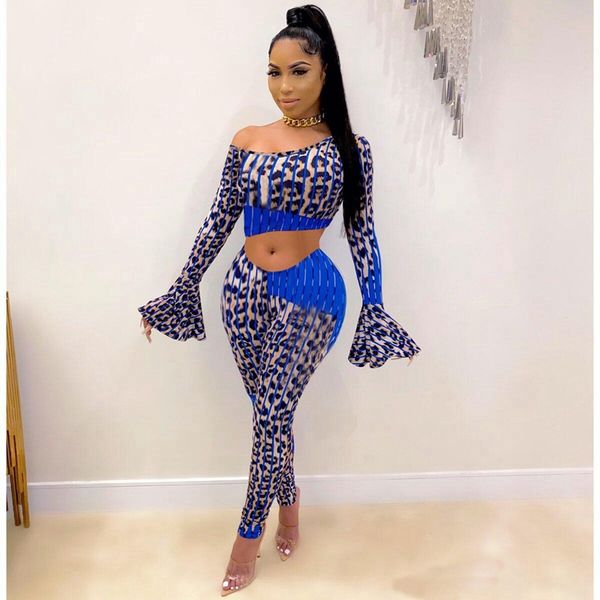 

outfits for woman night club birthday leopard print two piece set plus size women clothing sets fall 2 piece pants set 2021, Black;white
