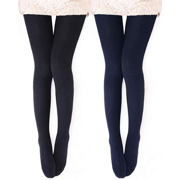 

yoga outfits womens tights warm wool blend ribbed - opaque knitted, White;red