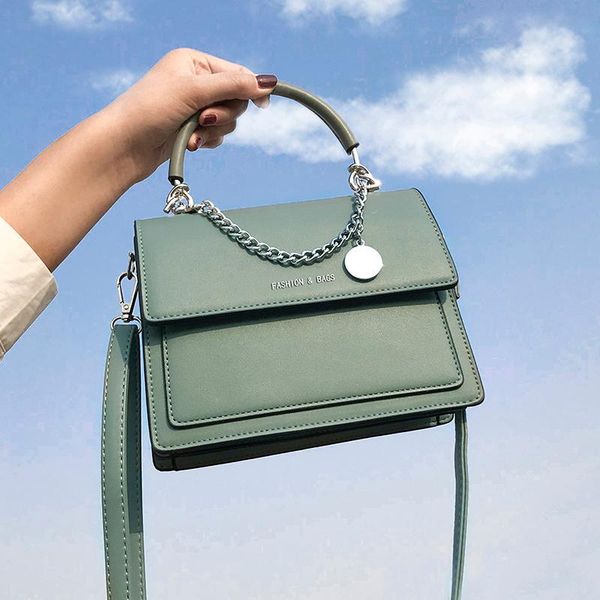 

duffel bags elegant female square tote bag 2021 fashion pu leather women's designer handbag travel shoulder messenger