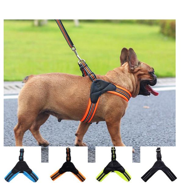 

dog collars & leashes cat harness vest lead leash for puppy dogs reflective mesh pet small medium collar products