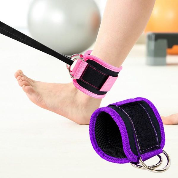 

1pc sport ankle straps fitness adjustable d-ring foot support protector leg pulley with buckle sports feet gu resistance bands