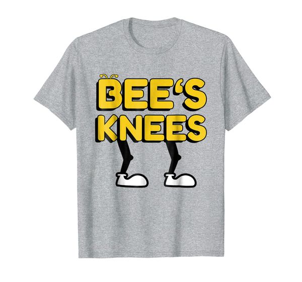 

bee's knees t-shirt funny cool saying tee, White;black