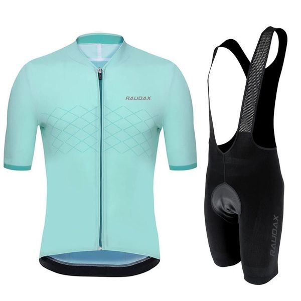 

racing sets raudax 2021 summer cycling jersey set breathable mtb clothing mountain bike wear clothes maillot ropa ciclismo hombre, Black;blue