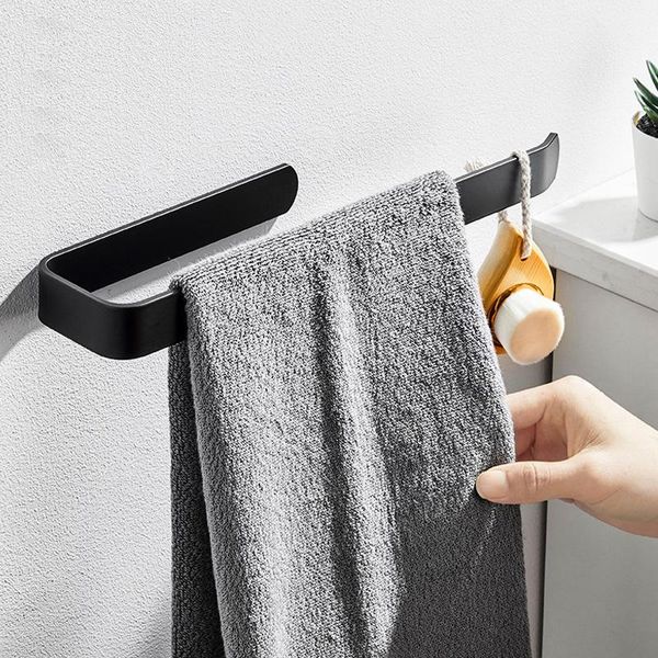 

towel racks wall-mounted bathroom rack toilet roll paper holder living room bedroom pajamas clothes hanging ring hanger accessories