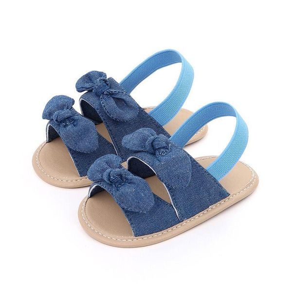 

cute bows baby sandals summer breathable born girl shoes soft sole non slip dot printed infant toddler first walkers