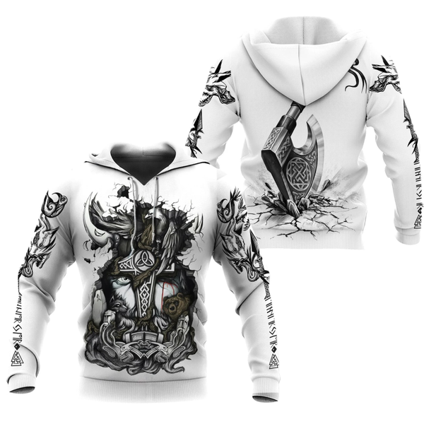 

men's hoodies & sweatshirts plstar cosmos 3dprint est tattoo viking art unique streetwear harajuku men/women funny casual hoodie/sweats, Black