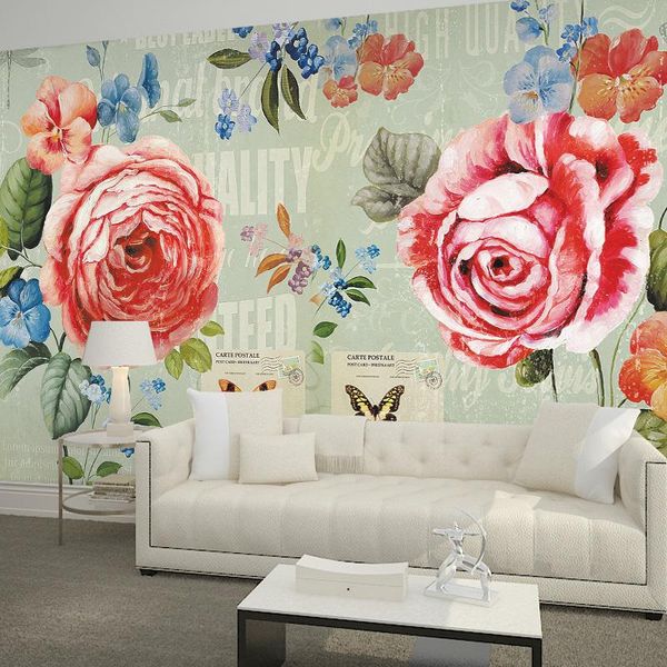 

wallpapers drop custom po wallpaper large tv wall mural non-woven bedroom living room modern 3d rose