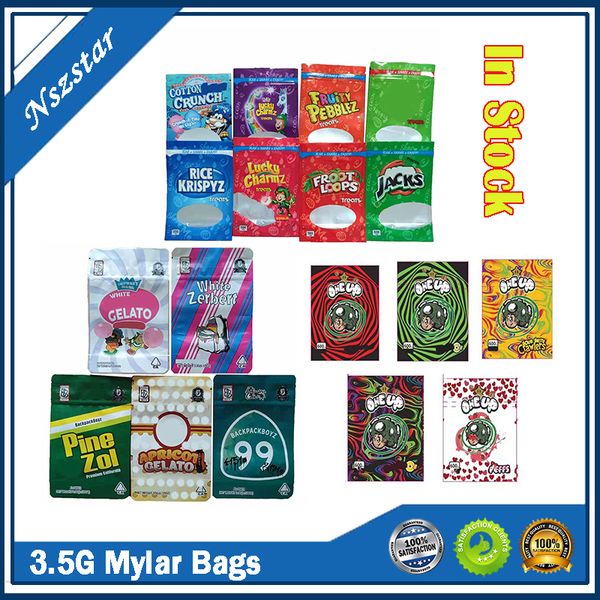 

backpack boyz 3.5g mylar bags lucky charmz 500mg one up 600mg smell proof edibles empty package dry herb flower packaging in stock