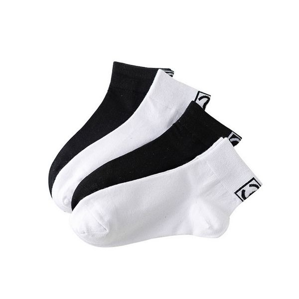 Calzini da donna con lettera Calzini sportivi alla caviglia in cotone bianco nero casual Regalo per amico d'amore Alta qualità