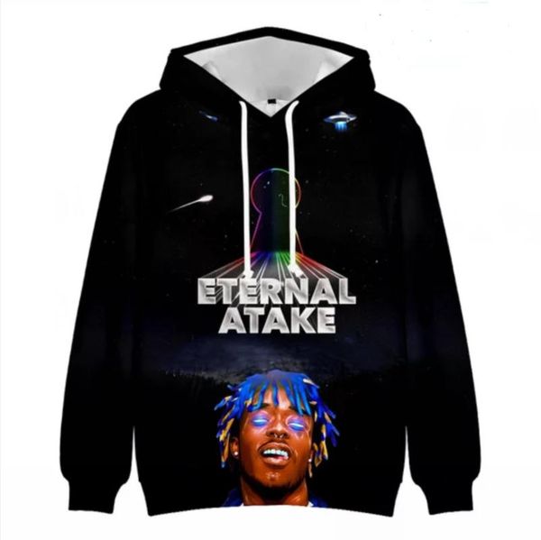 

men's hoodies & sweatshirts 3d print rapper lil uzi vert fashion men/women hoodie eternal atake sweatshirt autumn rock pullover hooded, Black