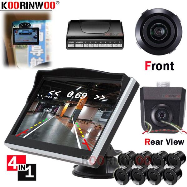 

car rear view cameras& parking sensors koorinwoo parkmaster starlight hd video 8 front back with camera lcd suction window alert for safe