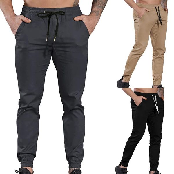 

men's pants sport jogging fitness pant casual loose sweatpants drawstring fashion comfy simple fast ropa hombre, Black