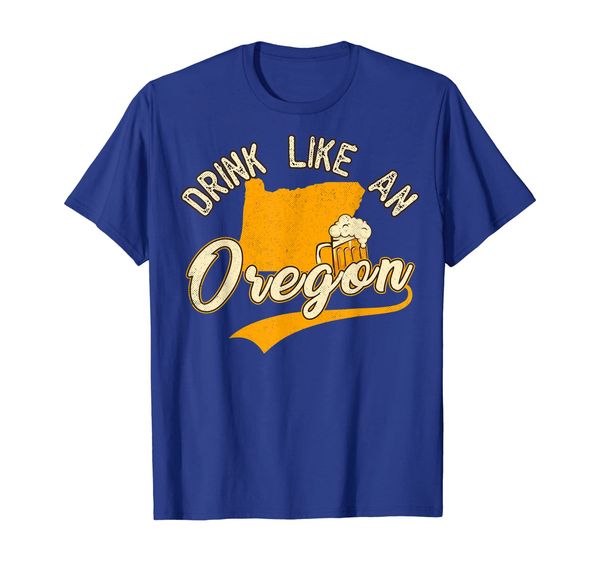 

vintage drink like an oregon beer t-shirt, White;black