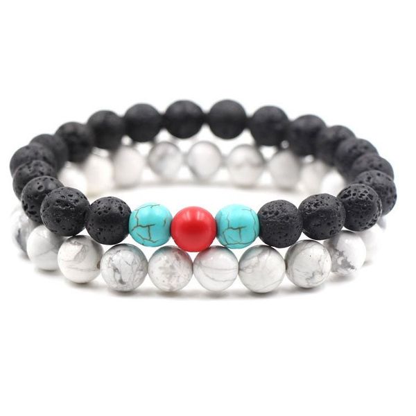 

bracelet 8mm black frosted white pine tiger eye stone lovers, Golden;silver