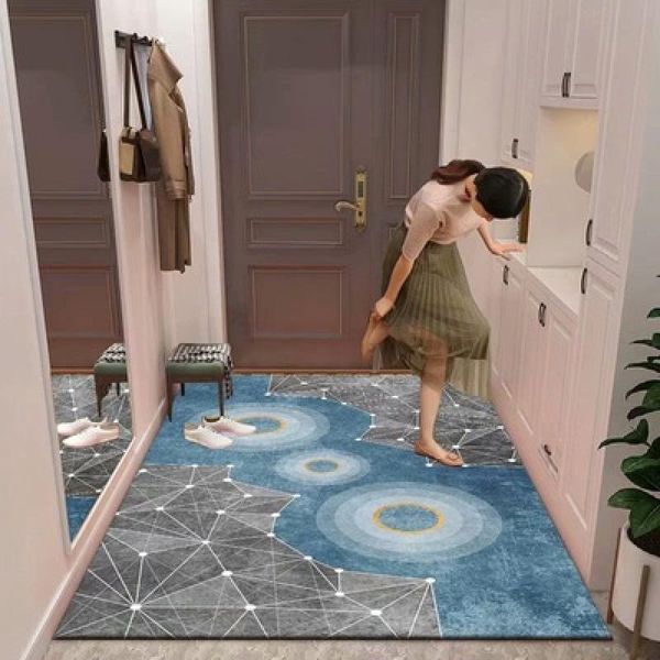 

carpets nordic entrance mat, foot household bedroom door, living room porch carpet, water absorption and anti-skid ma