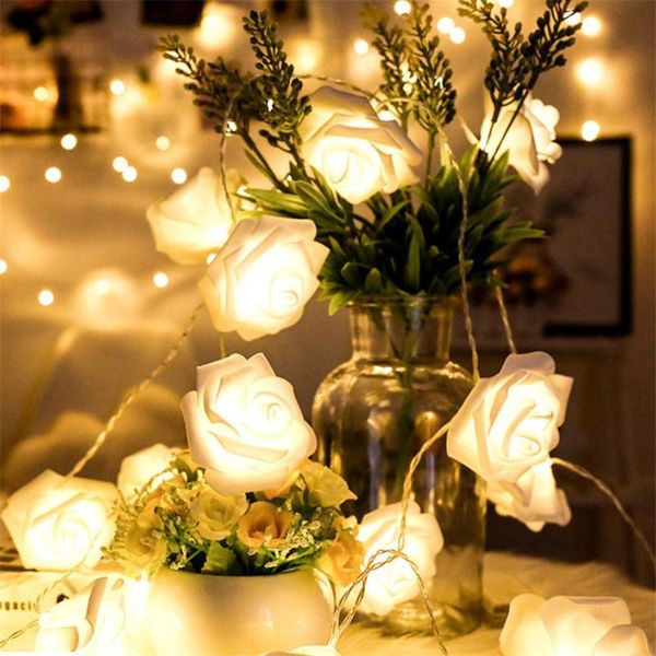 

strings rose lights string holiday light nightlights decoration room wedding dec lamp romantic flower warm propose garland