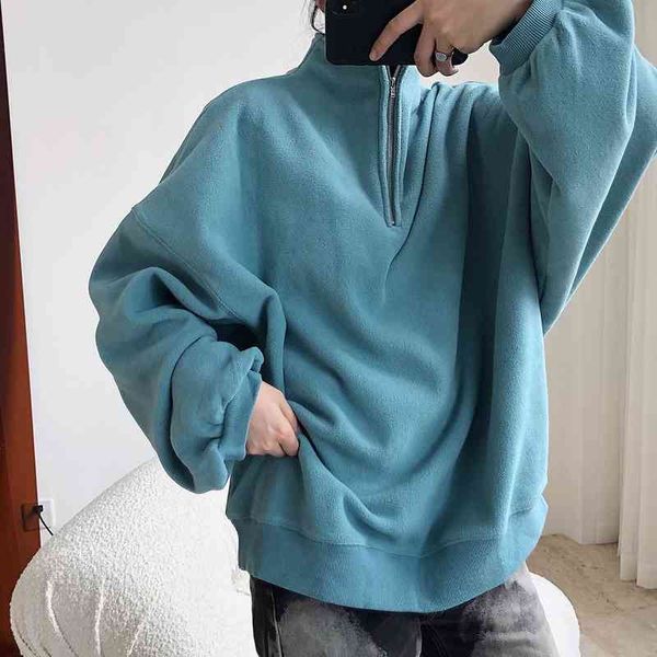 

casual dresses women oversize loose sweatshirt normcore autumn spring fleece pullover tracksuit omr2, Black;gray