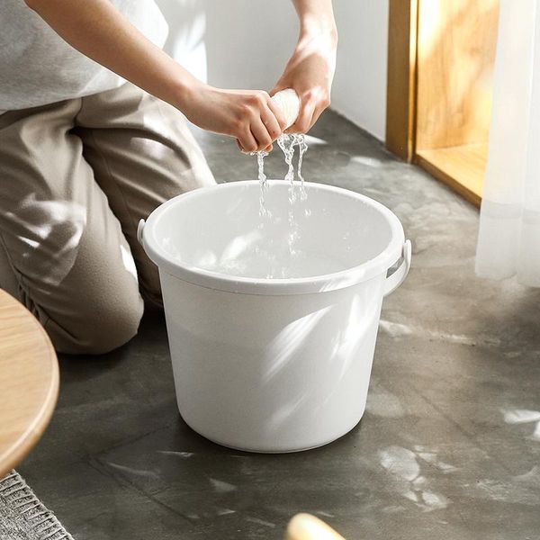 

buckets household plastic large bucket with lid thickened portable car wash bottle