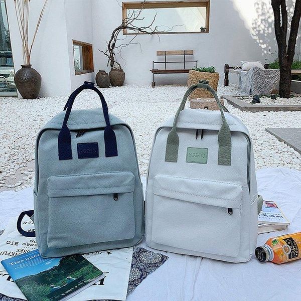 

backpack fashion style student campus dual purpose hand large-capacity