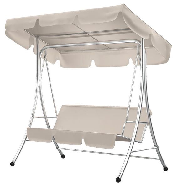 

shade patio swing cover set waterproof canopy seat + fits for three-seat