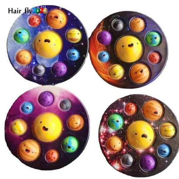 

newfinger pressing bubble eight planet fidget toys push educational toy kneading children's anti stress relief fy2784 fy08