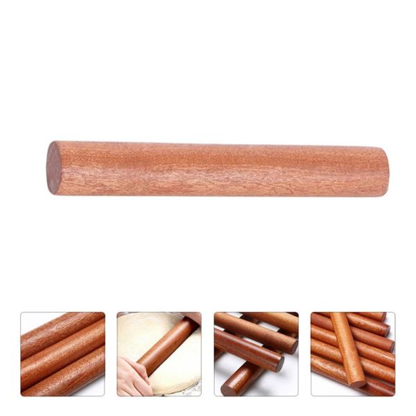 

1pc wooden rolling pin dumpling dough dessert home baking roller supply pins & pastry boards