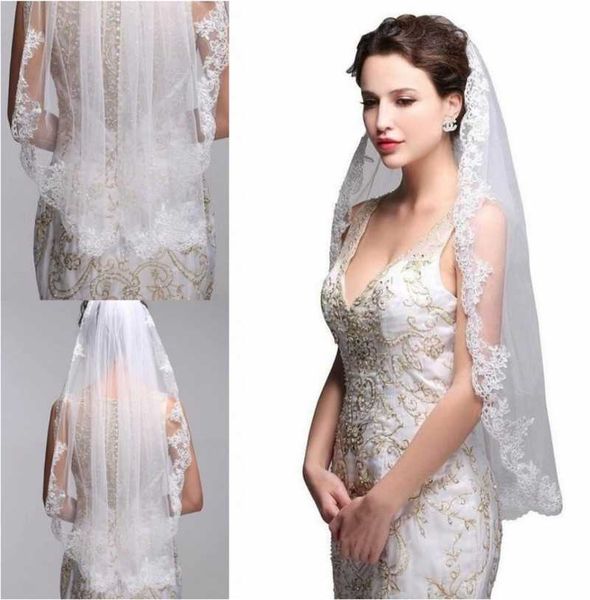 

bridal veils women ivory white bride hens night wedding hair head trim veil lace with comb 2022, Black