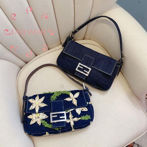 

easysmall 2021 ladies shoulder bags and handbags purses women beach bags flower straw womens' pouch clutch female rattan bag