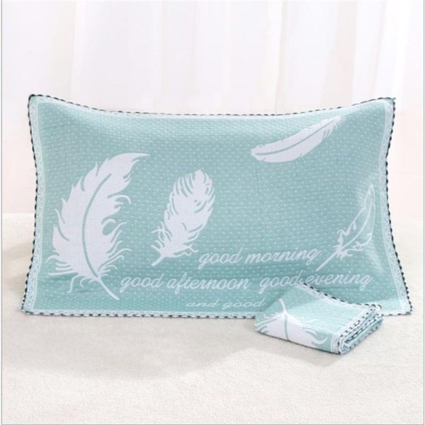 

pillow case three-layer gauze 52*78 cotton towel soft absorbent four seasons cover household