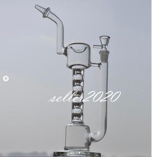 12,2-Zoll-Glassprudler, Wasserpfeifen, Perkolator, Wasserbongs, Rauchtabakpfeife, berauschender Dab-Rig, Zyklon mit 14-mm-Kopf