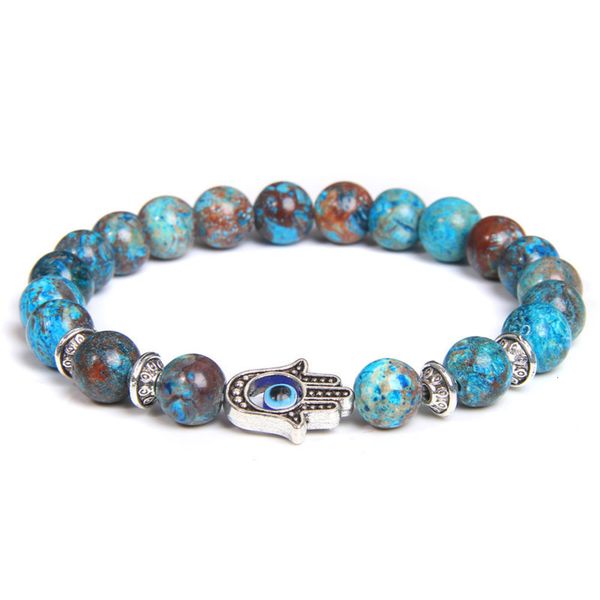 

hand catenary vinswet natural rain flower stone bracelet, Golden;silver