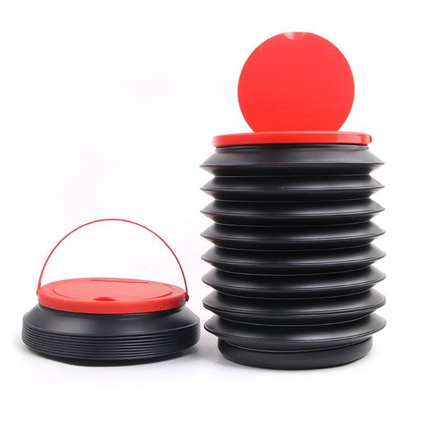 

other interior accessories retractable folding car trash bin garbage can wash bucket organizer holder universal black