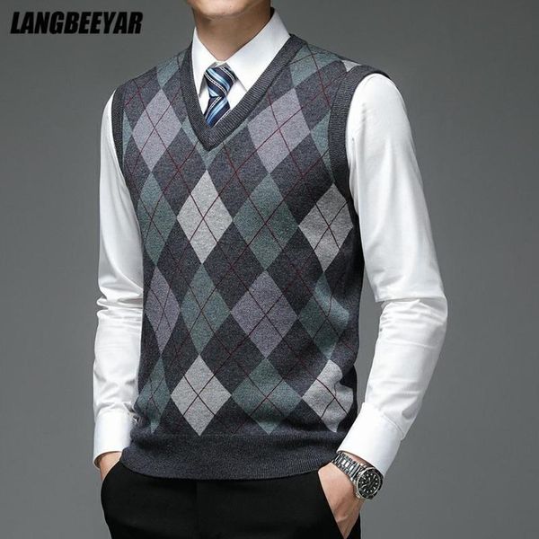 

autumn - men's digner diamond sweater, sweater neckline, wool 6%, svels, casual, brand new, Black;white